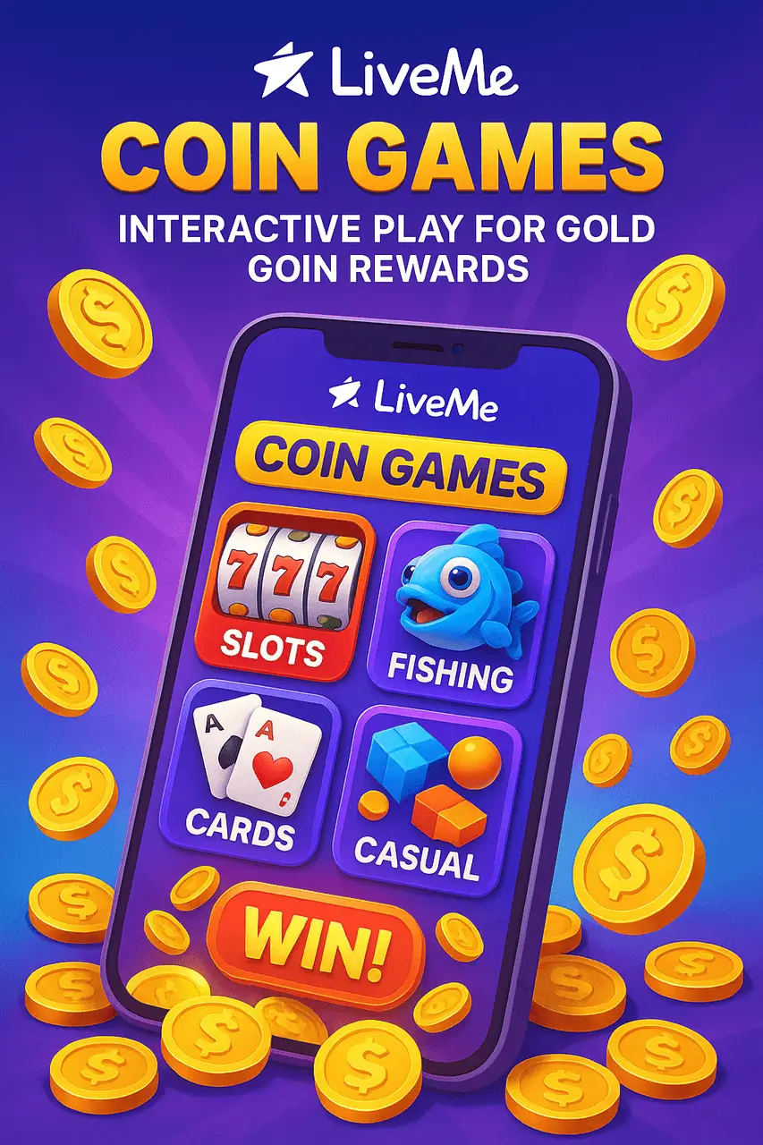 news image: LiveMe's Coin Games – Interactive Play for Gold Coin Rewards